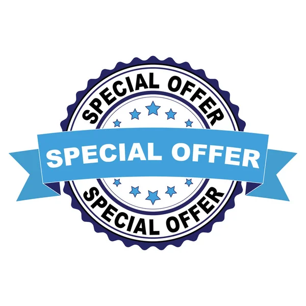 Özel Fırsat konsepti ile mavi siyah lastik damgası