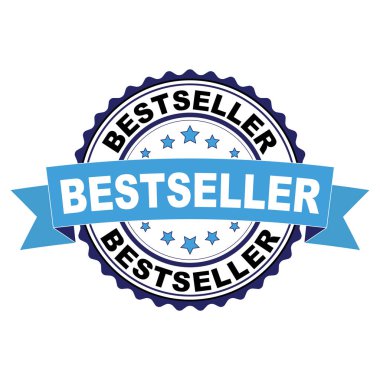 Mavi siyah lastik damgası Bestseller konsepti ile