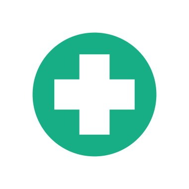 Çapraz beyaz beyaz zemin üzerine yeşil daire