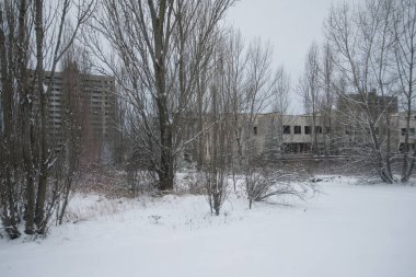 Terk edilmiş binalarda Pripyat, Ukrayna