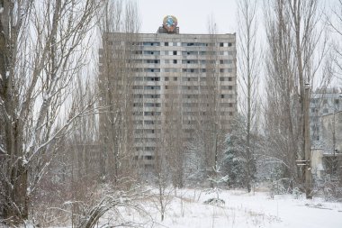 Terk edilmiş binalarda Pripyat, Ukrayna