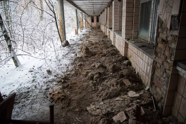 Scuola Materna Nella Zona Esclusione Chernobyl Ucraina — Foto Stock