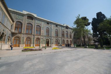 Tahran, İran, 25 Nisan 2018: Tahran'daki Golestan Sarayı, İran