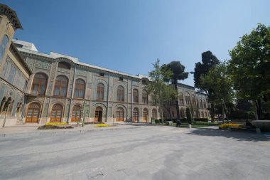Tahran, İran, 25 Nisan 2018: Tahran'daki Golestan Sarayı, İran