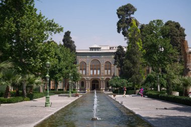 Tahran, İran, 25 Nisan 2018: Tahran'daki Golestan Sarayı, İran