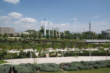 Tahran, Iran - 13 Mayıs 2018: dışında İslam Devrimi ve kutsal savunma Müzesi, Tehran İran füze