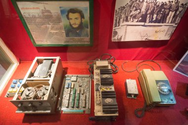 Tahran, Iran - 25 Nisan 2018: İç casusluk Den eski ABD Büyükelçiliği, Tahran, İran, yer