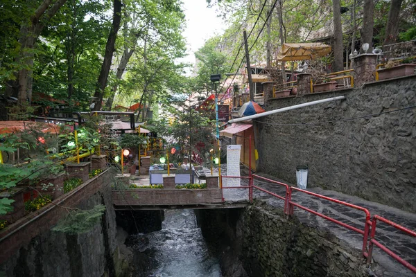 Darband Iran April 2018 Darband Village Valley Tochal Mountain Northern — Stock Photo, Image