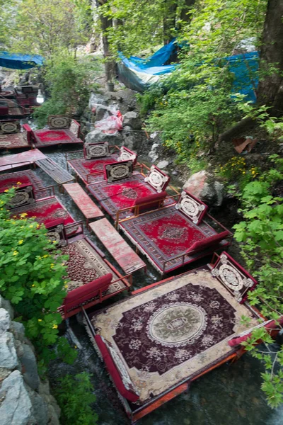 Darband Iran Aprilie 2018 Satul Darband Din Valea Muntelui Tochal — Fotografie, imagine de stoc