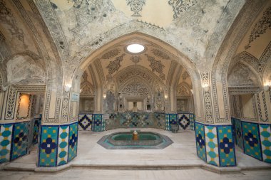 Keşan, İran, 29 Nisan 2018: Keşan'da Sultan Emir Ahmed Hamamı, İran