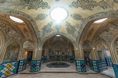 Keşan, İran, 29 Nisan 2018: Keşan'da Sultan Emir Ahmed Hamamı, İran