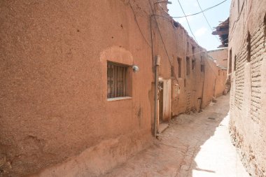 İran 'ın orta kesimindeki Abyaneh dağ köyü. UNESCO dünya mirası sahası