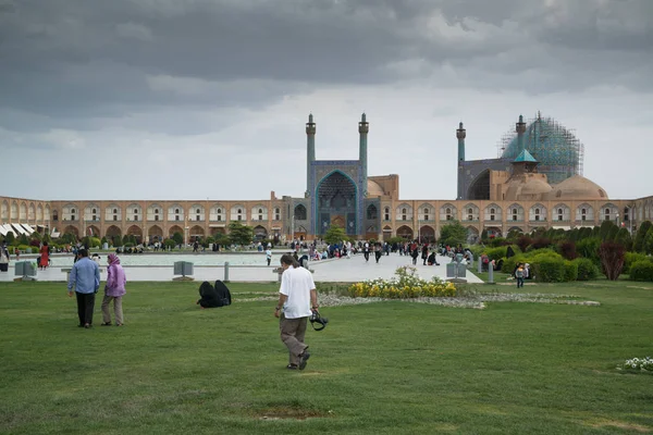 イスファハン イラン 2018 エスファハーン イランの Naghsh ジャハーン広場でシェイク Lotfollah モスク モスクの建設 — ストック写真