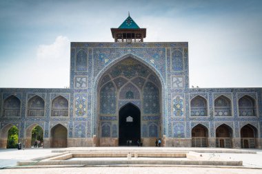 Isfahan, ıram - 29 Nisan 2018: Şah Camii olarak da bilinir Royal Camii Imam Camii, UNESCO Dünya Miras Listesi ve bu olup ayakta Iran, Imam kare, Isfahan en eski camilerinden