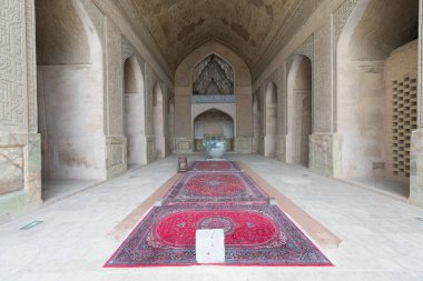 Isfahan, Iran - 29 Nisan 2018: Şah Camii olarak da bilinir Royal Camii Imam Camii, UNESCO Dünya Miras Listesi ve bu olup ayakta Iran, Imam kare, Isfahan en eski camilerinden