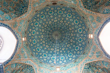 Yezd, İran, 5 Mayıs 2018: Yezd Cemeh Camii (Mescid-i Cemeh)