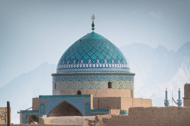 Yezd, İran, 5 Mayıs 2018: Yezd Cemeh Camii (Mescid-i Cemeh)