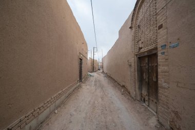 Yezd, İran, 5 Mayıs 2018: Eski Yezd şehrine bakış, İran