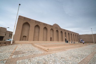 Yezd, İran, 5 Mayıs 2018: Yezd Cemeh Camii (Mescid-i Cemeh)