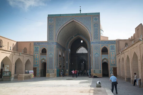 Yazd Iran May 2018 Jameh Mosque Yazd Masjid Jameh — Stock Photo, Image