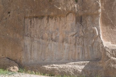 Darius Türbesi Nakş-Rustam, eski bir mezarlık içinde büyük Persepolis, Fars Eyaleti, İran'ın yaklaşık 12 km kuzeybatısında yer alan