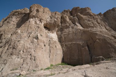 Darius Türbesi Nakş-Rustam, eski bir mezarlık içinde büyük Persepolis, Fars Eyaleti, İran'ın yaklaşık 12 km kuzeybatısında yer alan