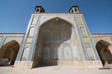 Isfahan, Iran - 29 Nisan 2018: Şah Camii olarak da bilinir Royal Camii Imam Camii, UNESCO Dünya Miras Listesi ve bu olup ayakta Iran, Imam kare, Isfahan en eski camilerinden