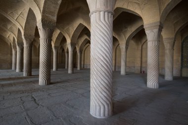 Isfahan, Iran - 29 Nisan 2018: Şah Camii olarak da bilinir Royal Camii Imam Camii, UNESCO Dünya Miras Listesi ve bu olup ayakta Iran, Imam kare, Isfahan en eski camilerinden