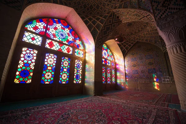 Shiraz Iran Mei 2018 Nasir Mulk Moskee Shiraz Iran Ook — Stockfoto