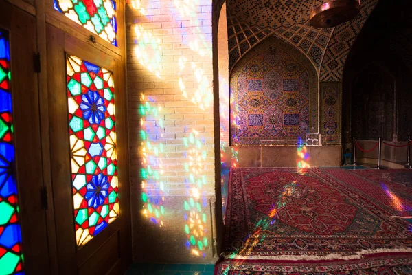 Shiraz Iran Mei 2018 Nasir Mulk Moskee Shiraz Iran Ook — Stockfoto