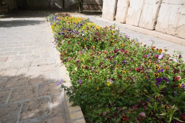 Keşan, İran, 30 Nisan 2018: Keşan'da Fingarden. Fingarden tarihi bir Pers bahçesi, ülkenin en ünlü kraliyet bahçelerinden biri ve Amir Kabir'in öldürüldüğü yerdir.