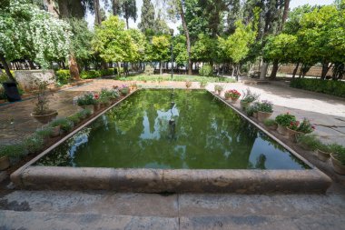 Keşan, İran, 30 Nisan 2018: Keşan'da Fingarden. Fingarden tarihi bir Pers bahçesi, ülkenin en ünlü kraliyet bahçelerinden biri ve Amir Kabir'in öldürüldüğü yerdir.