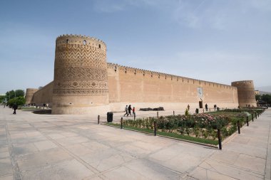 Şiraz, İran, 8 Mayıs 2018: Kerim Han'ın Arg 'ı (Kerim Han Kalesi) İran'ın güneyinde, Şiraz şehir merkezinde bulunan bir kaledir.