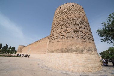 Şiraz, İran, 8 Mayıs 2018: Kerim Han'ın Arg 'ı (Kerim Han Kalesi) İran'ın güneyinde, Şiraz şehir merkezinde bulunan bir kaledir.
