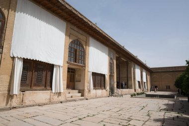 Şiraz, İran, 8 Mayıs 2018: Kerim Han'ın Arg 'ı (Kerim Han Kalesi) İran'ın güneyinde, Şiraz şehir merkezinde bulunan bir kaledir.