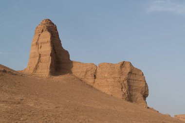 Muhteşem Dasht-e Lut çöller, ünlü için onun kaya oluşumları Kerman İran, dünyada hotest yerlerinden city yakınındaki Kaluts veya Kalouts olarak