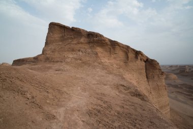 Muhteşem Dasht-e Lut çöller, ünlü için onun kaya oluşumları Kerman İran, dünyada hotest yerlerinden city yakınındaki Kaluts veya Kalouts olarak