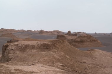 Muhteşem Dasht-e Lut çöller, ünlü için onun kaya oluşumları Kerman İran, dünyada hotest yerlerinden city yakınındaki Kaluts veya Kalouts olarak