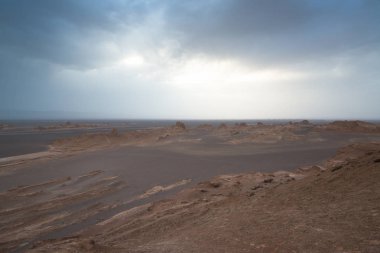 Muhteşem Dasht-e Lut çöller, ünlü için onun kaya oluşumları Kerman İran, dünyada hotest yerlerinden city yakınındaki Kaluts veya Kalouts olarak