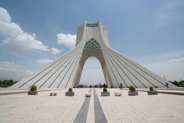 Teherán Irán Május 2018 Azadi Tower Található Azadi Tér Teheránban — Stock Fotó