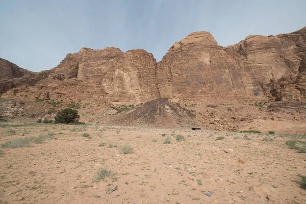 Вид Природные Скалы Пустыне Вади Рум Иордания — стоковое фото