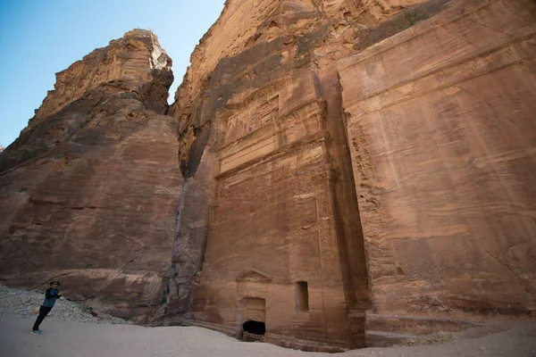 Petra Jordania Ciudad Las Ruinas Durante Día — Foto de Stock