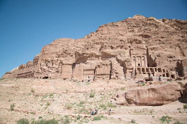 Petra Jordan City Ruins Dagtid — Stockfoto