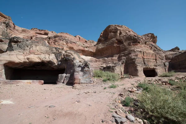 Antigua Ciudad Petra Rose City Jordania — Foto de Stock