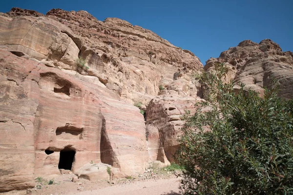 Den Antika Staden Petra Rose City Jordanien — Stockfoto