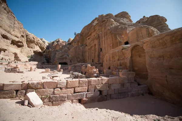 Den Antika Staden Petra Rose City Jordanien — Stockfoto