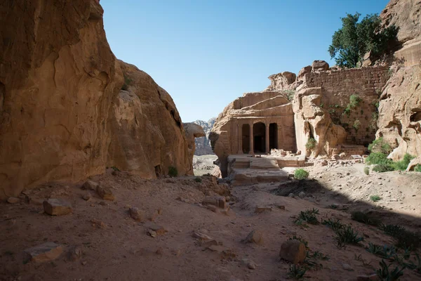 Antica Città Petra Città Delle Rose Giordania — Foto Stock