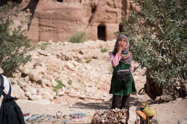 Petra Jordan Harabeleri gün boyunca şehir