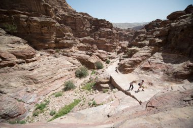 Petra Jordan Harabeleri gün boyunca şehir