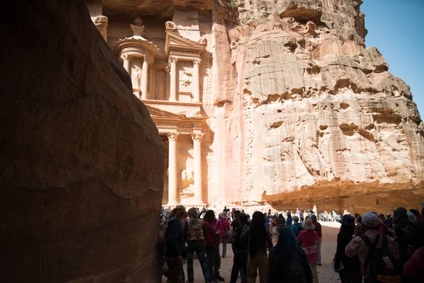 Petra Jordan City Ruins Dagtid — Stockfoto